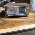 Vintage General Electric Clock Am/fm Radio Model No 7-4550A. Fixed Price $40.00.
