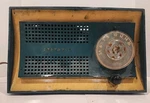 Vintage 1951 Sylvania Sherwood Green Jet Model 512GR Am Radio - Powers On. Fixed Price $64.96.