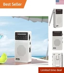 Am/fm Pocket Portable Radio, Small Battery Operated, Best Mini An.... Fixed Price $15.96.