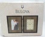 Bulova Picture Frame Clock B1234 Hinged Wood Case - Espresso Brown Finish. Fixed Price $24.95.
