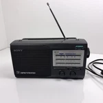 Sony Icf 34 Portable Radio Am Fm Tv Weather Band Black Vintage Tested. Fixed Price $24.98.