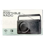 Vivitar Portable Am/fm Radio With Collapsible Antenna Carry Handle - Black. Fixed Price $19.99.