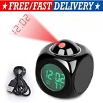 Led Projection Alarm Clock Digital Lcd Display Voice Talking Weather Snooze Usb. Fixed Price $9.99.