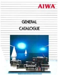 Aiwa General Catagogue Brochure Catalogue 1984-1985. Fixed Price $11.78.
