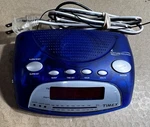 Timex T235DL Translucent Purple Alarm Clock Radio Nature Sounds Works. Fixed Price $25.97.