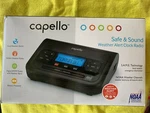 Capello CR2W Safe And Sound Weather Alert Clock Radio (new). Fixed Price $99.99.