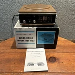 Vintage Wynford Hall NSI-1103 Flip Clock Radio (tested). Fixed Price $74.99.