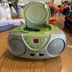 Damaged Sylvania Green Boombox Player Am/fm Radio SRCD243M Vintage. Fixed Price $27.99.