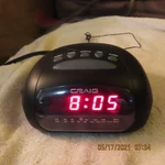 Craig Med Size Led Display Am Fm Radio Digital Alarm Clock Model # CR45329B. Fixed Price $12.50.