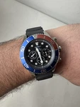 Seiko Solar Chronograph Pepsi Bezel Diver's Watch V175-0AB8 V175-0AD0. Fixed Price $299.99.