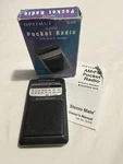 Vintage Optimus Pocket Am/fm Radio Built Speaker It Original Box Works!. Fixed Price $29.99.