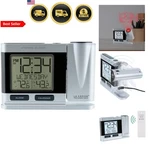 Projection Alarm Clock Digital Indoor Outdoor Temperature With Time Date. Fixed Price $97.44.