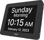 Robin Best Digital Clock Desk Custom Alarms Day Wall Memory Dementia Black New. Fixed Price $59.95.