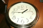Advance By Geneva Silver 10.5" Diameter Quartz Wall Clock. Fixed Price $9.99.