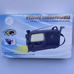 Dynamo Rechargeable Gh- 858 Am/fm/sw 1-6 Band World Radio New Wbox Crank. Fixed Price $14.99.