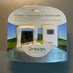 Oregon Scientific RMR682A Wireless Indoor Outdoor Thermometer Atomic Clock New. Fixed Price $41.99.