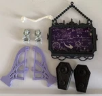 Monster High Deadluxe School Replacement Parts Speaker Gargoyles Sign Lot Mattel. Fixed Price $18.88.