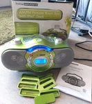 Living Solutions Am/fm Portable Boom Box With Ipod Dock ATC-0900 W/ Green. Fixed Price $45.00.