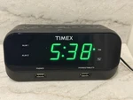 Timex T129 Rediset Dual Alarm Clock With Usb Charging Outlet. Fixed Price $10.00.