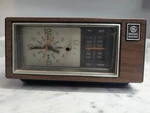 Vintage 7-4550A Analog Am/fm Clock Radio Wood Grain For Parts/repair. Fixed Price $19.49.