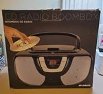 New Box Sylvania Radio Boom SRCD1025 Nos Aux And Cord Included. Fixed Price $39.99.