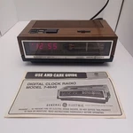 Vintage General Electric 7-4640D Digital Am/fm Alarm Clock Radio Works W/book. Fixed Price $39.99.