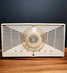 1955 Emerson 812B Atomic Jetsons Bakelite Ivory Tube Am Radio Tested Works !!. Fixed Price $240.00.