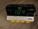 Rca RPC100A Am/ Fm Clock Radio With Extra Large Led Display - Lights Up. Fixed Price $29.99.
