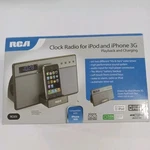 Rca RC65I Clock RADIO-MP3-IPOD/IPHONE Dock Charger Great Condition With Box. Fixed Price $38.50.