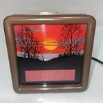 Vintage 1970S Spartus 21-3007-190 Lighted Sunrise Digital Alarm Clock. Fixed Price $58.50.
