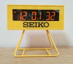 Seiko Mini Sports Timer Clock Digital SQ815Y Yellow 93 X 104 45MM. Fixed Price $51.45.