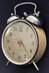 Westclox Twin Bell Alarm Clock Vintage, Wind-up, Rare Yellow Tested 5 By 4. Fixed Price $49.95.