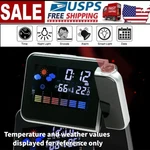 Projection Alarm Clock Weather Station Thermometer Temperature Humidity Monitor. Fixed Price $9.59.