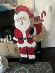 Fraser Hill Farm Led Light-up Santa Decoration. Fixed Price $55.00.