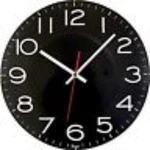 Artistic Products Timekeeper Black 11.5IN Round Wall Clock Rimless Model 300BS. Fixed Price $47.99.