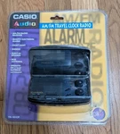 New Casio Audio TR-101CP Black Plastic Am/fm Travel Digital Clock Radio Sealed. Fixed Price $29.91.