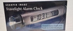 Led Travel Alarm Clock W/ Flashlight - Sharper Image MI102 Backlight Snooze. Fixed Price $19.17.