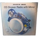 Sharper Image Cd Shower Radio W/ Mirror & Clock - New Sealed! Nib 2007 GT909. Fixed Price $54.00.