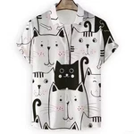 Anime Cat Men's Shirt 3D Printed Summer Fashion Casual Hawaiian Cartoon Top. Fixed Price $42.55.