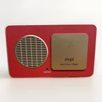Simpl Radio Music Player Model 57025 Red W 8GB Usb Fm Am Speaker Tested. Fixed Price $39.95.