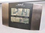 Skyscan Wireless Atomic Digital Clock Stand Or Wall Mount Silver/black Tested. Fixed Price $16.95.