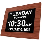 Large Digital Dementia Clock For Seniors, Custom Alarms. Fixed Price $98.99.