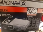 Magnavox Vintage Electronic Clock Radio D3040 Woodgrain . New Box. Fixed Price $20.00.