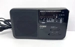 Vintage Coby CX-18 AM/FM/TV1/TV2 Radio Weather Band Receiver Works When Plugged. Fixed Price $7.00.