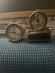 Westclox Novelty Clock Silver Metal Round Analog Arabic Numerals Glass. Fixed Price $150.00.