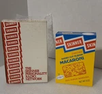 Working Vintage Skinner Macaroni Transistor Radio Novelty Advertising Nos W/ Box. Fixed Price $55.00.