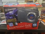 Vtg Portable Am/fm Emerson Instant Weather Tv Band Radio RP6249 New Open Box. Fixed Price $14.87.