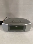 8" Timex T243S Alarm Clock Am/fm Radio Silver :1. Fixed Price $19.99.