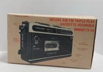 Vtg Realistic Triple Play Cassette Recorder Am Fm Radio 14-803 No Antenna Read. Fixed Price $39.99.
