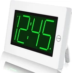 Kwanwa Led Digital Clock, Alarm Wall White Case-green. Fixed Price $37.41.